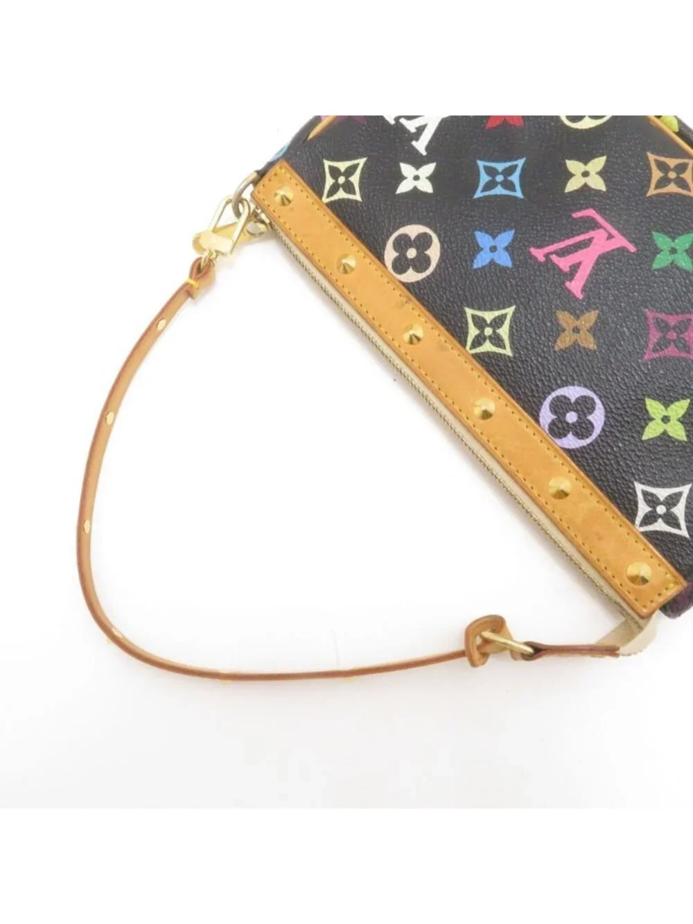 Louis Vuitton Pochette Accessoires Multicolor Noir Handbag Monogram